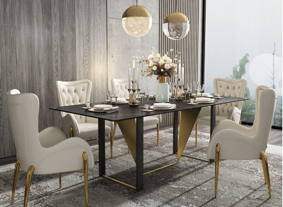 Ess Zimmer Chesterfield 1x Stuhl Set Garnitur Sitz Polster Wohnzimmer